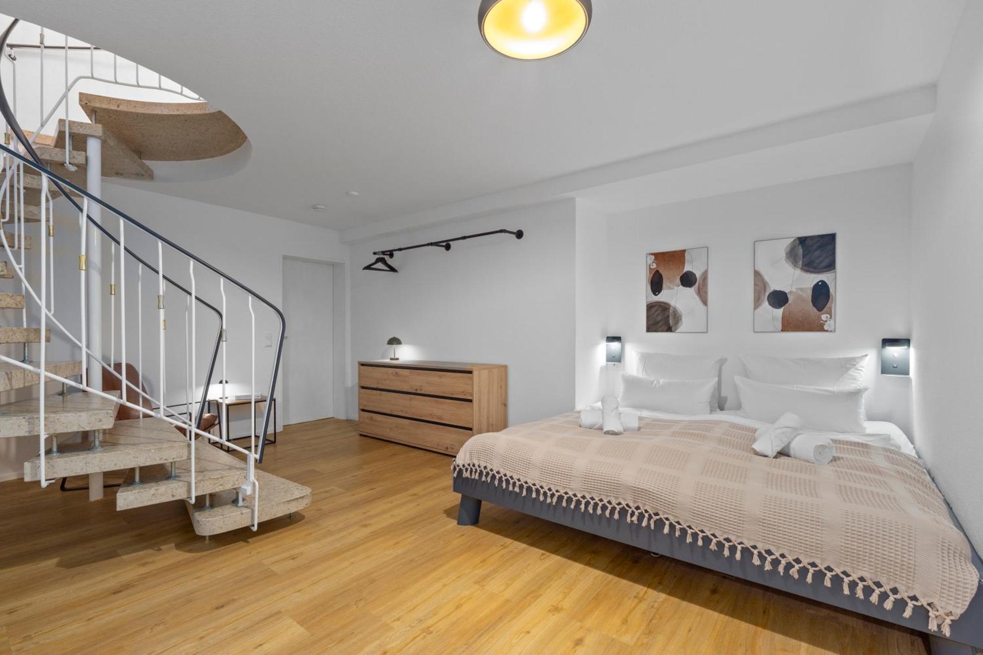 Charmante Design-Apartments In Top Lage - Naehe Altstadt - Parkplaetze - Netflix 巴特克罗伊茨纳赫 外观 照片